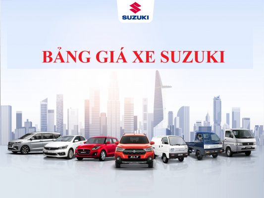 bảng giá xe Suzuki mới nhất