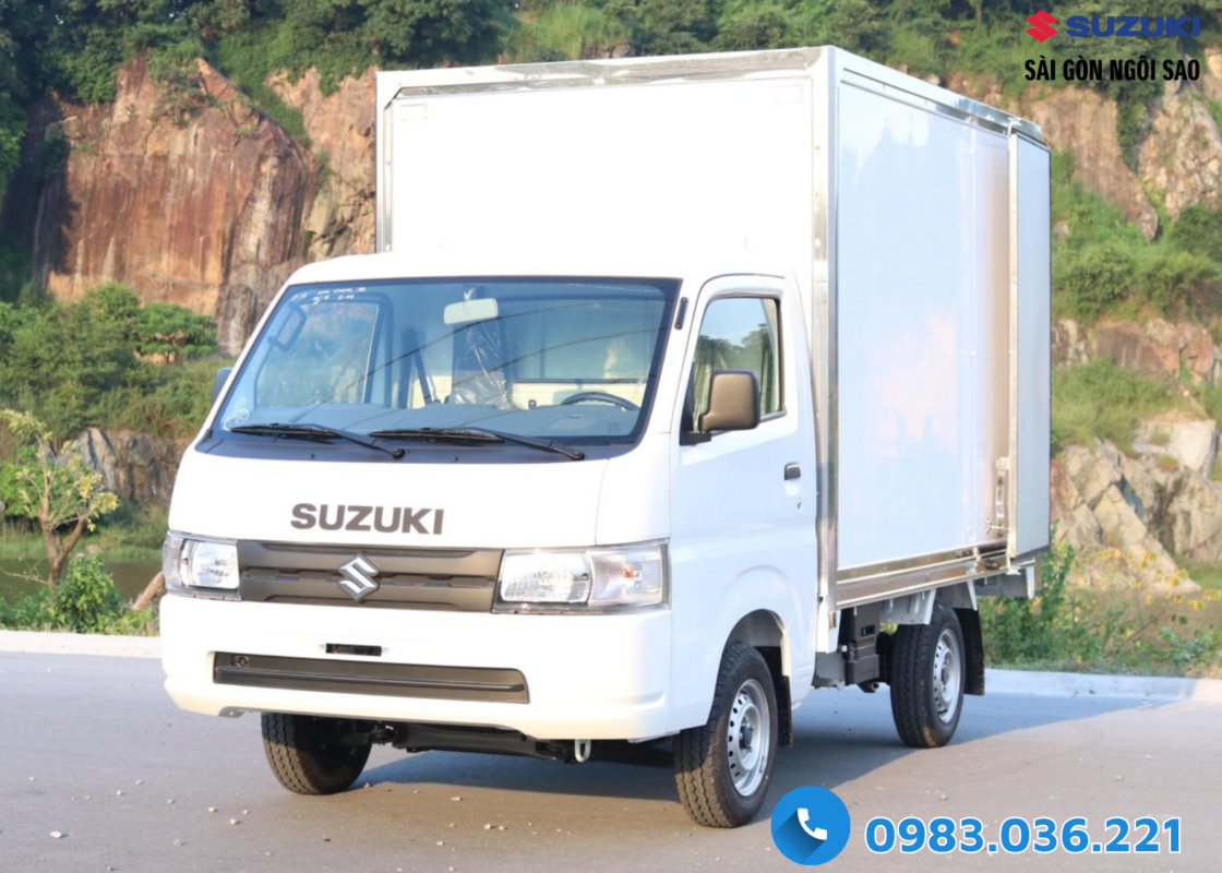 Xe Tải Suzuki 700kg Thùng Kín Composit
